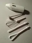Mini Mixer Set Cordless Personal Small Hand Held Blender 5 Piece White NEW