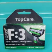 Force F:3 Men's 3 Blade Razor Cartridges 5 Pack compare to MACH3 Shaver