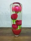 Underwater Red Tulips Flower Gear Shift Knob Acrylic Resin_a330
