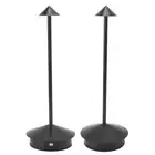 Iron Cordless Rechargeable Table Lamp 3 Color Temperatures Black