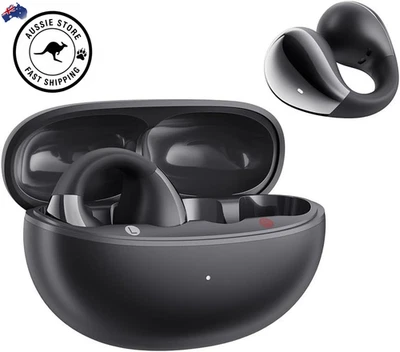 QCY Crossky C30 Open Ear Wireless Earbuds, Bluetooth Earphones with 4 Black
