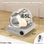 Advwin Smart Cat Litter Box Self Cleaning Odor-Removal