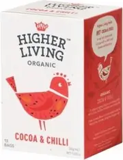 Higher Living Organic Cocoa & Chilli Tea 15Teabags