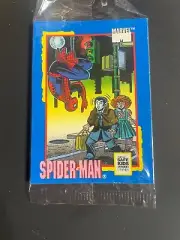 1991 Impel MARVEL Safe Kids Trading 2 Cards unopened package Spider-Man & Hulk