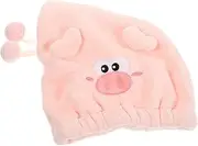 KAILIKETIY Cartoon Hair Drying Towel for Kids and Adults Dry Hair Turban Absorbent Hair Wrap Towel Cap for Shower and Bath