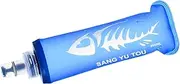 Sports Water Bottle, Blue, Reusable Soft TPU Water Bottles 9/18 Oz Foldable for Canteen Travel Camping Sports (250/500ml), Full Functions