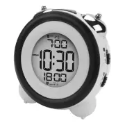 Digital Alarm Clock,Time Date Display Twin Bell Very Loud for Heavy3759