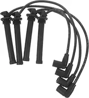 Gatuida 4pcs Auto Parts Spark Plugs Electric Wire The Wire Electrical Wire High Heat Spark Plug Wires Ignition Spark Plug Wires Spark Plug Wires for Car Spark Plug Ignition Wire Plastic