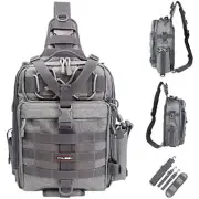 Fishing Tackle Backpack - Outdoor Large G:Large(14.17*10.24*4.72inch)-Gray