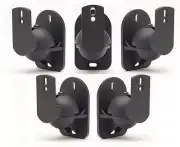 5 Pack of Black Speaker Wall Mount Brackets for Bose, Sony, Panasonic, Samsung