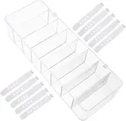 1Set Cord Organizer Management Box with Cable Ties High Transparency Data Cable Storage Bin for Charger Cords Compact Design for Easy Access and Identification
