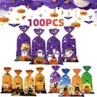 Halloween Candy Bags Party Cookie Box Sweet Bags Cookie Pouch Biscuit Gifts Bag