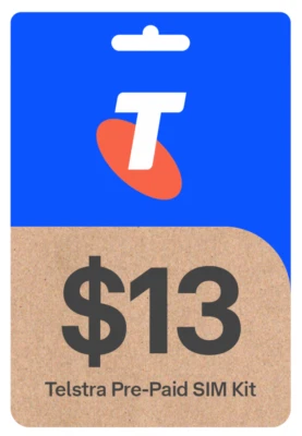 $13 Telstra Prepaid SIM Card⦿Start-Up Kit⦿150Mbps⦿4G⦿5G⦿Ti-cut⦿Full Micro Nano⦿