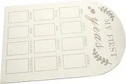 Yardenfun 12 Month Baby First Year Photo Frame Newborn Milestone Board Photo Display