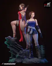 Ada Wong & Jill Valentine 3D Printed Kit Unpainted/Unassembled