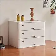 Wooden File Cabinet Storage Box with Lock for Office and Home Organization (E 3 Drawer)