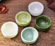 5cm Natural Jade Gem Stone Crystal Degaussing Bowl Reiki Healing Tea Wine Cup