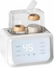Mapille Fast Bottle Warmer, Sterilizer 8-in-1 Baby Food Quick Warmer, Electric Bottle Heater with LCD Display, Milk Heater, Baby Bottle Sterilizer