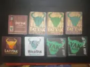 set of 8 MATILDA BAY Brewery " YAK ALES ' BEER Coasters