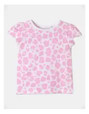 [Sprout] Essential Cheetah Print T-Shirt in White