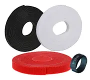 Fastening Tapes Hook and Loop Reusable Straps Wires Cords Cable Ties - 1/2" W...