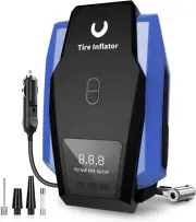 Tire Inflator Portable Air Compressor - Air Pump for Car Tires - 12V DC Tire Pum