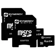 Synergy Digital 4GB, MicroSDHC Memory Cards - Class 10, 20MB/s - Pack of 2