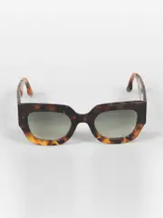 Dark Havana Gradient Square Sunglasses