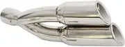 Tailpipe Tip For K&awasaki For N&inja 300 Ninja300 For ER 6N ER6N Z750 Z800 For Z900 Z1000 For Z 750 800 900 1000 Universal 38-51mm Dual Exhaust Muffler Pipe Exhaust Muffler Silencer Pipe (Size : 1)