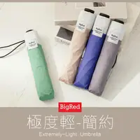 在飛比找momo購物網優惠-【雨傘王】BigRed 極度輕-簡約 19吋手開傘 一人手開