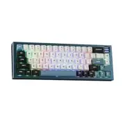 MS68 Wireless Gaming Keyboard with 0.85” Screen, CNC Flamingo Switch Blue