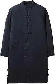 [YUUSONSM] Tang Suit, Chinese Suit for Men Kung Fu Clothing Winter Keep Warm Long Tops Martial Art Plus Size Thick Coat