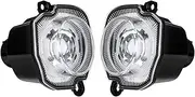 Foglights For Suzuki For Jimny JB64 Jb74 2018-2020 Front LED Fog Light Turn Signal Light Round Daytime Running Light Fog Lights Assembly(Clear lens)