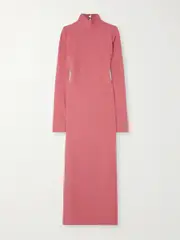[Taller Marmo] Taller Marmo - Swanson Crepe Maxi Dress - Pink - IT38 IT 38 Pink