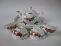 在飛比找Yahoo!奇摩拍賣優惠-茶之器-早期手繪蛋殼杯組,普洱茶,宜興茶壺,鐵壺,勐海茶廠,