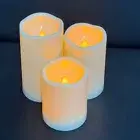 3pcs/set LED Flameless Candles Flickering Light with Remote Control for Festival