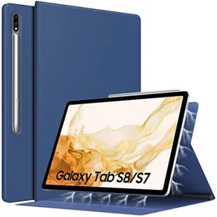 現貨熱銷-適用于三星tabs8保護套Galaxytab s7保護殼s7fe皮套s8+鍵盤ultra套Samsung平板s