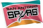 Desert Cactus San Antonio Spurs Flag NBA 100% Polyester Indoor Outdoor 3x5 feet National Basketball Association Team Flags (Vintage Flag A)