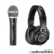 audio-technica 心型指向性動圈USB/XLR麥克風ATR2100XUSB+專業型監聽耳機ATHM40x