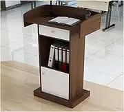 Lectern Podium Stand, Lectern Podium Stand,Podium Stand, Professional Lectern with Wide Reading Surface, Floor-Standing School Office Speech Church Pulpit Lectern,C-60x42x124cm