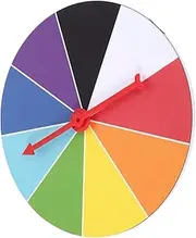 HOMOBABE 1Pc Wall Mounted Prize Wheel Erasable Turn Plate for Fundraisers Parties and Events Easy Assembly with Tools Included Fun and Engaging for All Ages