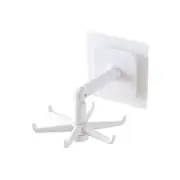 4PC Kitchen Hook Multi-Purpose Hooks 360 Degrees Rotated Rotatable Rack For Organizer and Storage Spoon Hanger Accessories-white