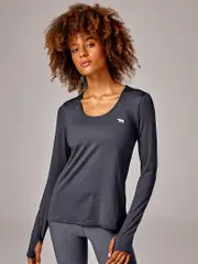 Shop Long Sleeve Gym Tops. Running Bare Warm Down Long Sleeve Tee