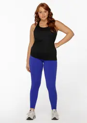 [Lorna Jane] Grab And Go Active Mesh Tank Top in Black, Size - Small S Black