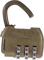 BESPORTBLE Zinc Alloy Vintage Combination Lock Keyless Password Luggage Padlock Small Combination Lock for Travel Gym Toolbox Accessories
