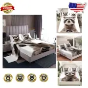 Cute Animal Theme Full Bed Sheet Set for Kids - 4-Piece Microfiber Collection