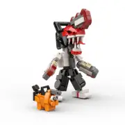Chainsaw Man Denji And Pochita 2-in-1 from Anime 239 Pieces Building Blocks Set