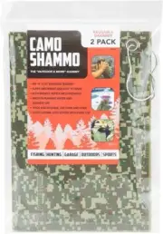 CAMOSHAMMO Camouflage Chamois Towel Reusable Shammy Towel (2 pack)