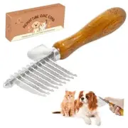 Dematting Rake for Dogs & Cats - Undercoat Comb with Dematting Fur Rake Comb