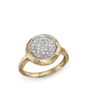 Diamond Circle Statement Ring in 14K Yellow Gold, .40 ct. t. w.